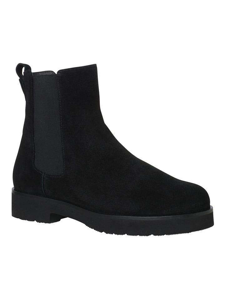 HASSIA Skórzane sztyblety "Verona" w kolorze czarnym rozmiar: 37