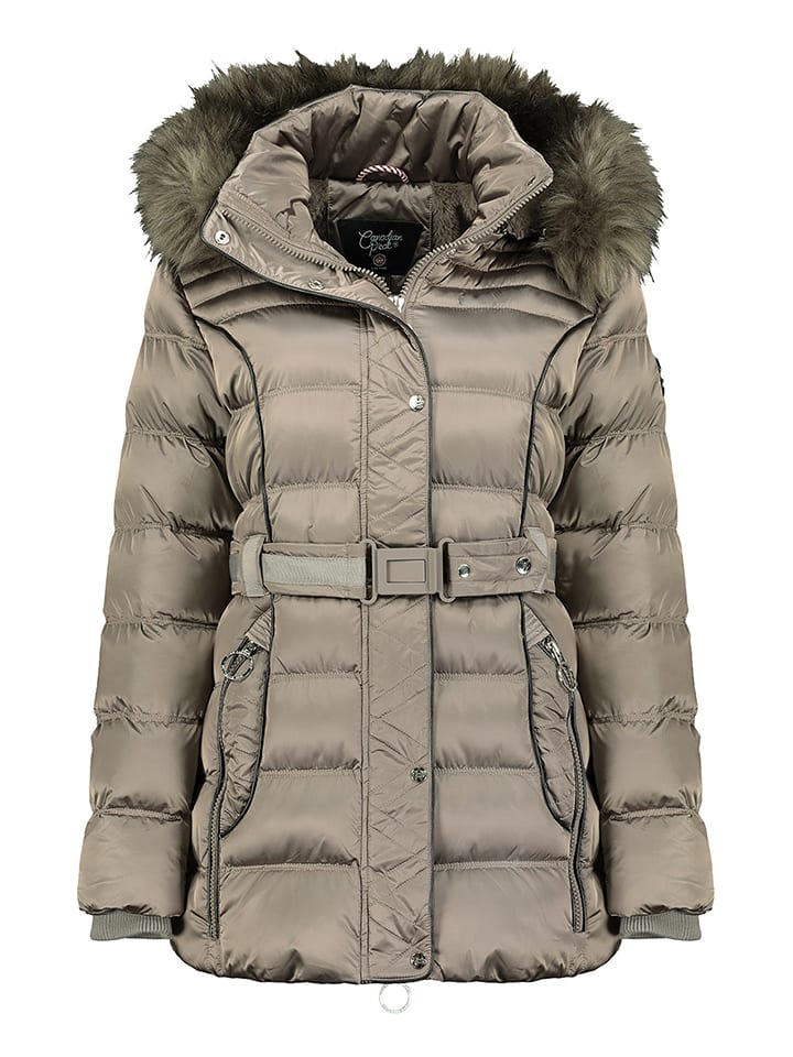 Canadian Peak Parka zimowa "Aimeraudeak" w kolorze jasnobrązowym rozmiar: 152