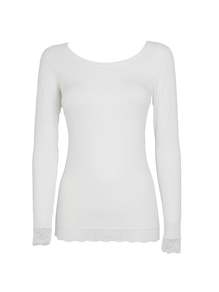 COTONELLA Koszulka w kolorze białym rozmiar: L