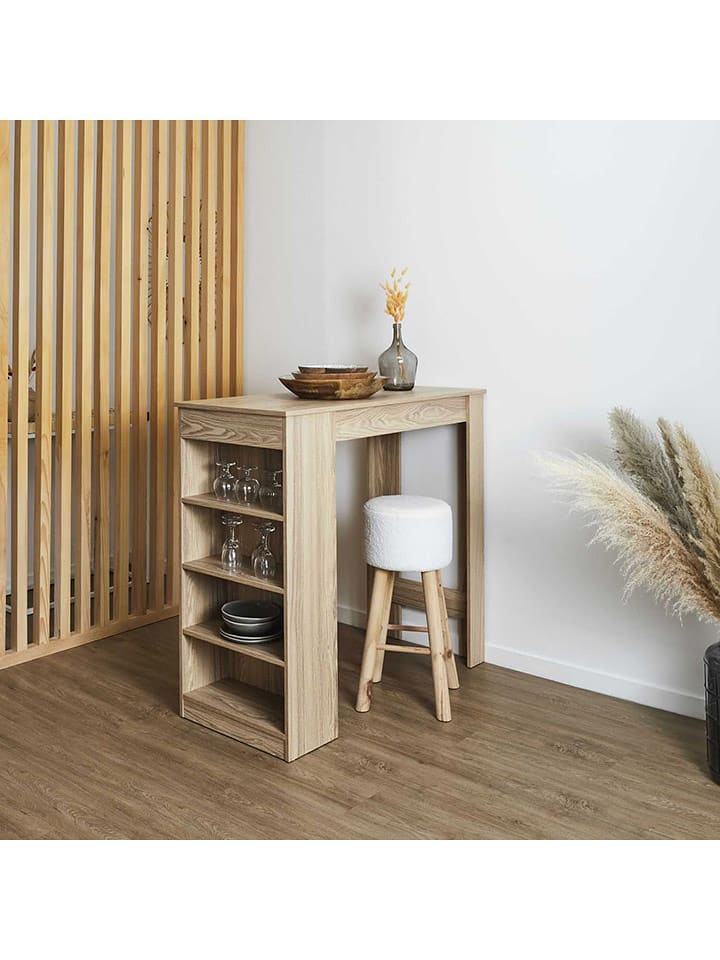 THE HOME DECO FACTORY Stolik barowy w kolorze beżowym rozmiar: onesize