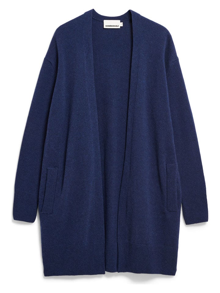 armedangels Wełniany kardigan "Kassandraa" w kolorze niebieskim rozmiar: XS