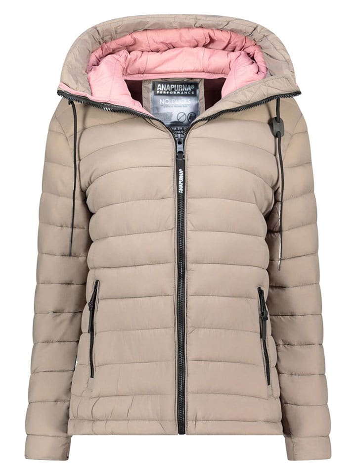 ANAPURNA Kurtka pikowana "Azulana" w kolorze beżowym rozmiar: S