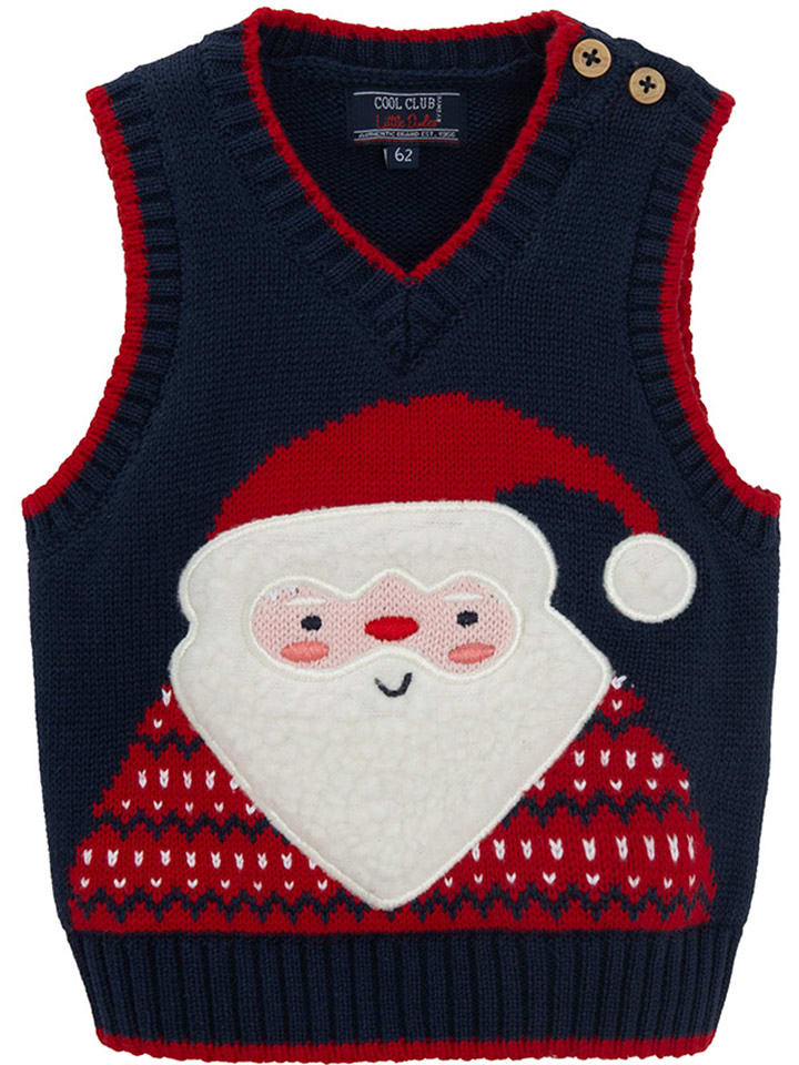 COOL CLUB Bezrękawnik w kolorze granatowym rozmiar: 86