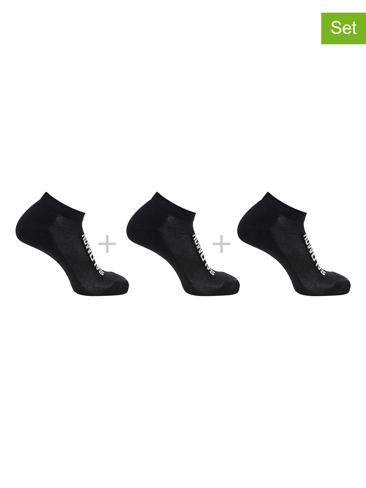 SALOMON Skarpety funkcyjne (3 pary) "Everyday Low" w kolorze czarnym rozmiar: 36-38