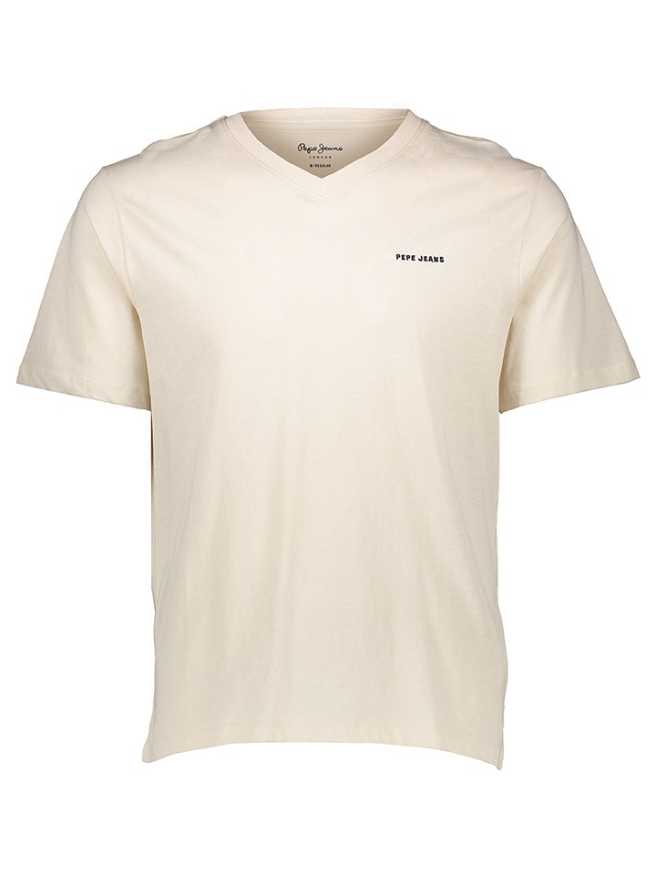Pepe Jeans Koszulka w kolorze kremowym rozmiar: S