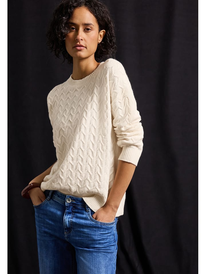 Cecil Sweter w kolorze kremowym rozmiar: 46