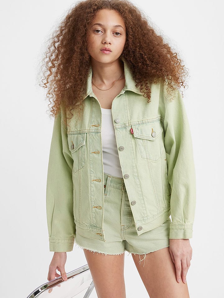 Levi´s Kurtka dżinsowa w kolorze zielonym rozmiar: M