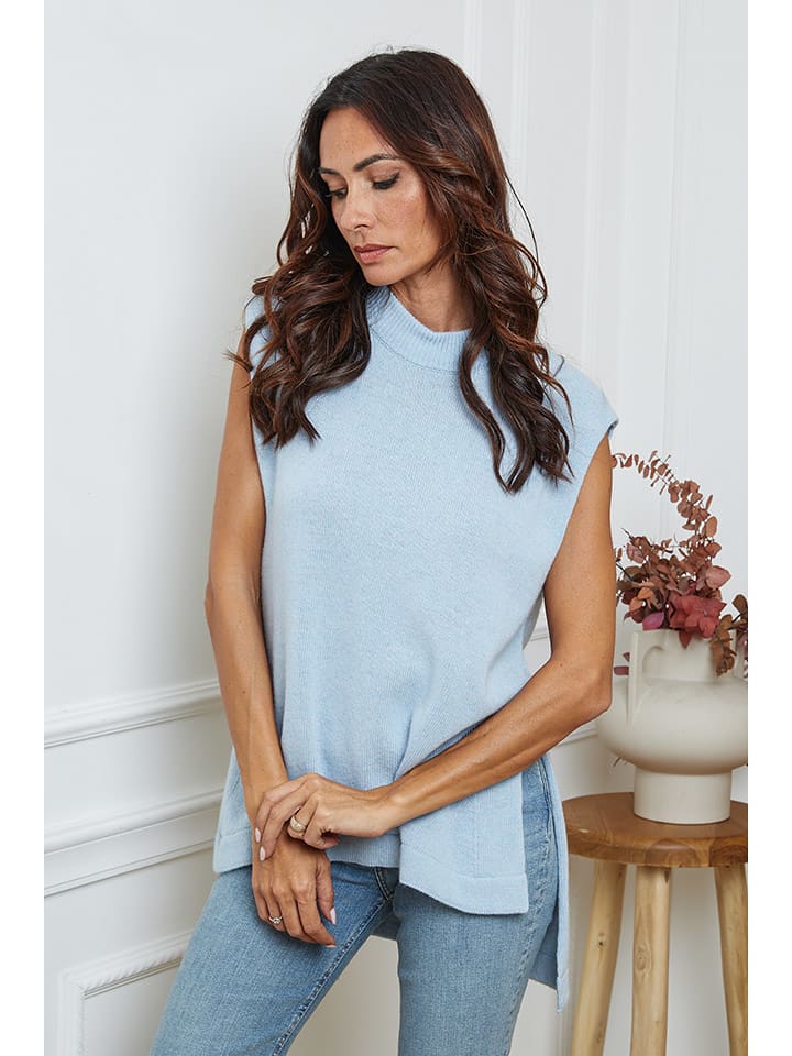 So Cachemire Sweter "Ernon" w kolorze błękitnym rozmiar: M