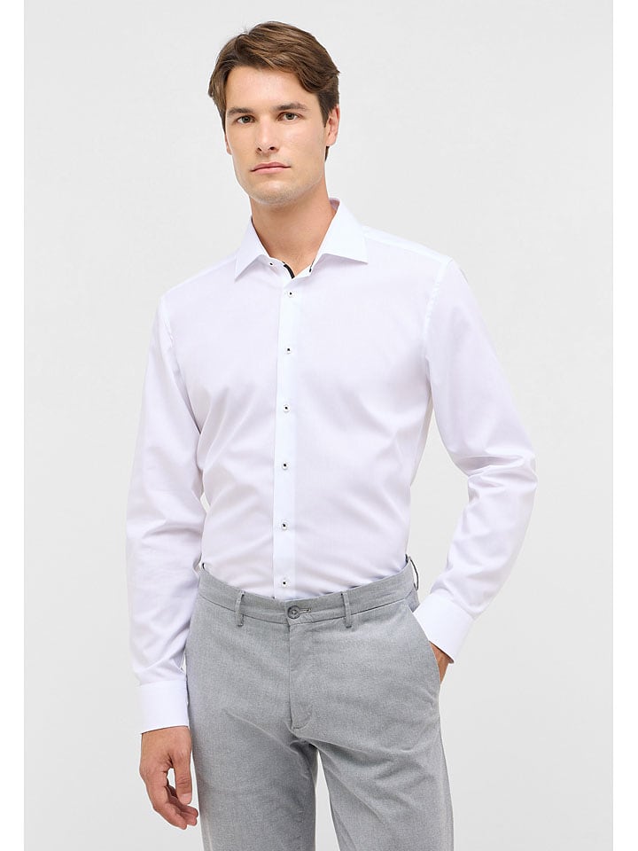Eterna Koszula - Slim fit - w kolorze białym rozmiar: 44