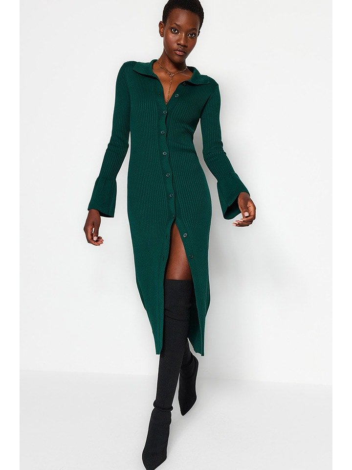 trendyol Sukienka w kolorze zielonym rozmiar: S