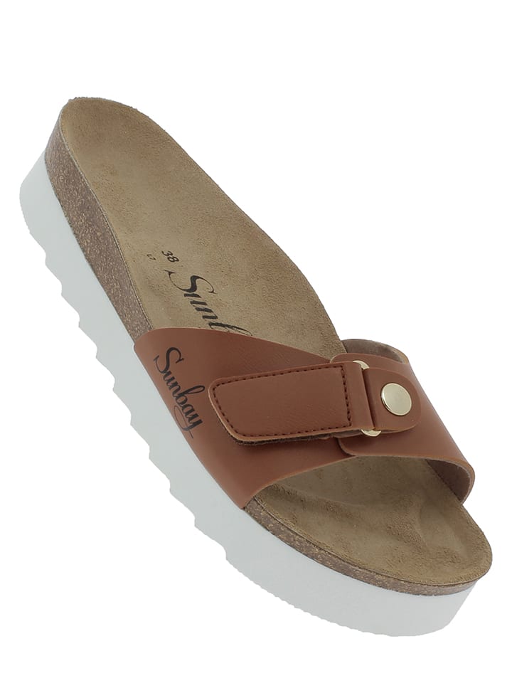 Sunbay Klapki "Bluebell" w kolorze jasnobrązowym rozmiar: 38