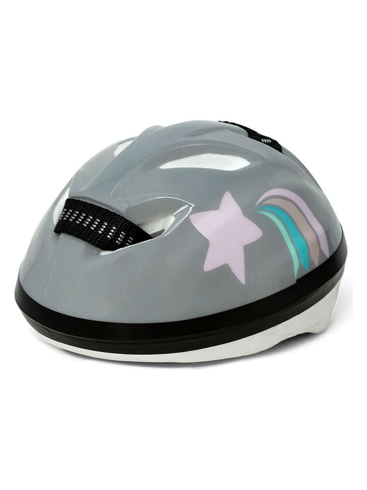 MAMAMEMO Kask rowerowy w kolorze szarym dla lalek - 3+ rozmiar: onesize