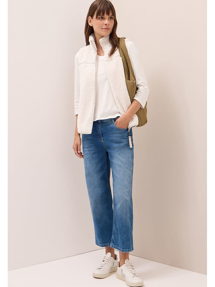 Cecil Kamizelka pluszowa w kolorze białym rozmiar: XXL