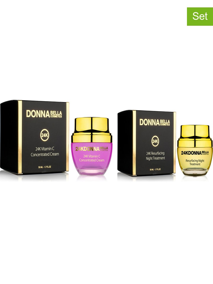 Donna Bella 2-częściowy zestaw "24K Vitamin C & 24K Resurfacing" do pielęgnacji twarzy rozmiar: onesize