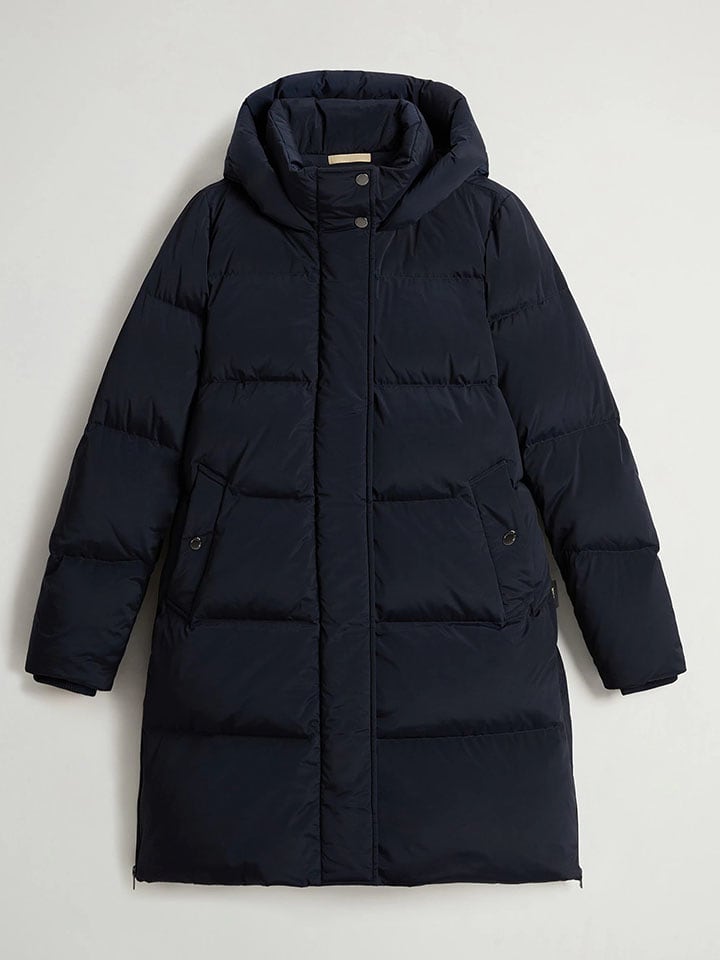 Woolrich Parka puchowa "Kelly" w kolorze granatowym rozmiar: L