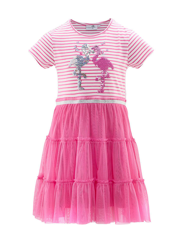 happy girls by Eisend Sukienka w kolorze różowym rozmiar: 98