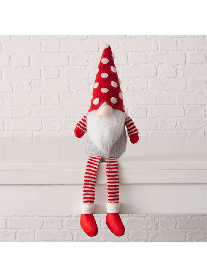 Boltze Dekoracja "Talis" w kolorze biało-czerwonym - wys. 52 cm rozmiar: onesize