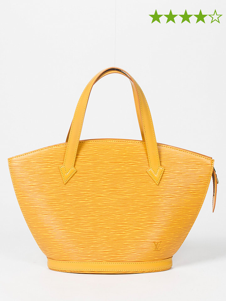 Louis Vuitton Skórzana torebka "St-Jacques" w kolorze żółtym - 38 x 24 x 10 cm rozmiar: onesize