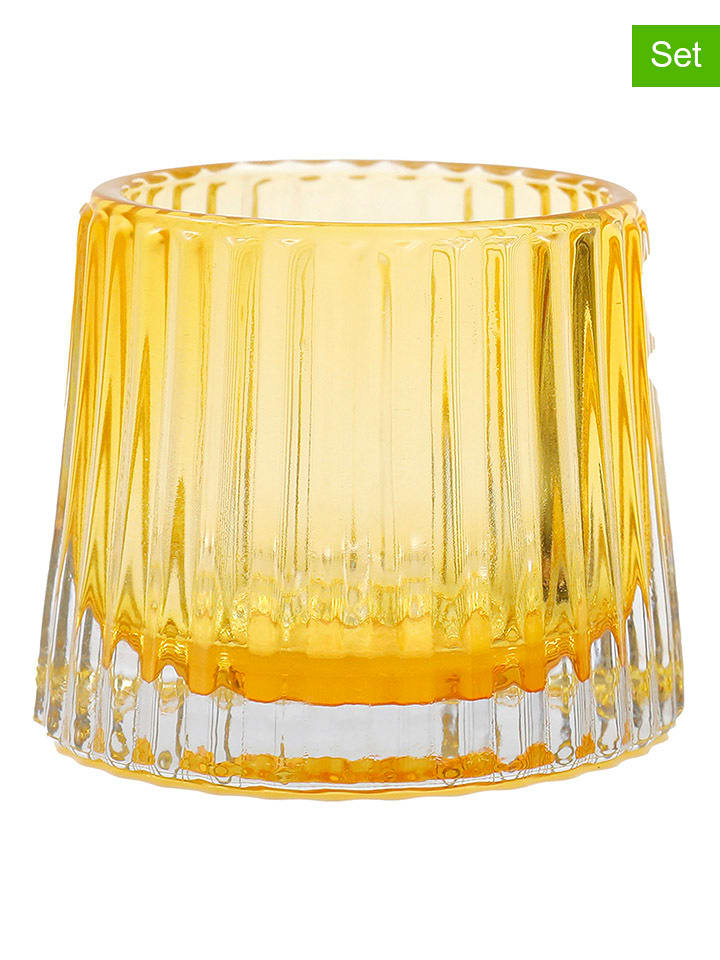 SiL Interiors Świeczniki (3 szt.) w różnych kolorach - wys. 7 cm rozmiar: onesize