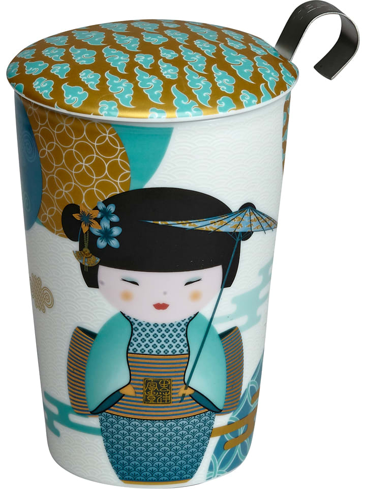 Eigenart Kubek "Teaeve - New Little Geisha" w kolorze morskim do herbaty - 350 ml rozmiar: onesize