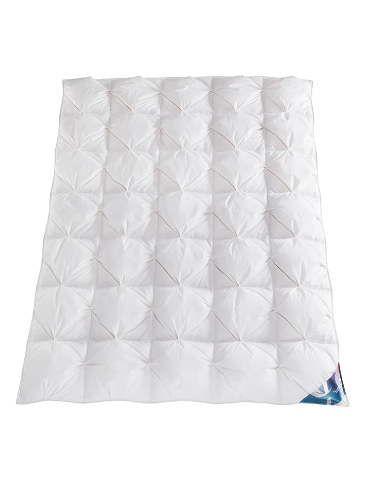 Häussling Bettwaren Całoroczna kołdra puchowa w kolorze białym rozmiar: 135x200 cm