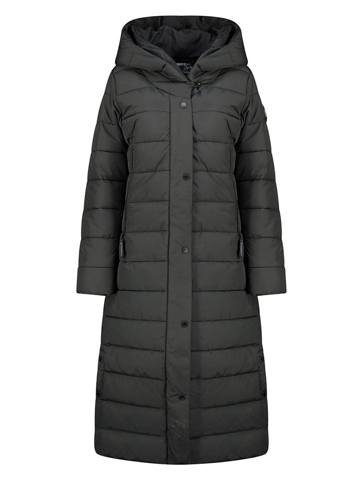 Geographical Norway Płaszcz pikowany w kolorze czarnym rozmiar: M