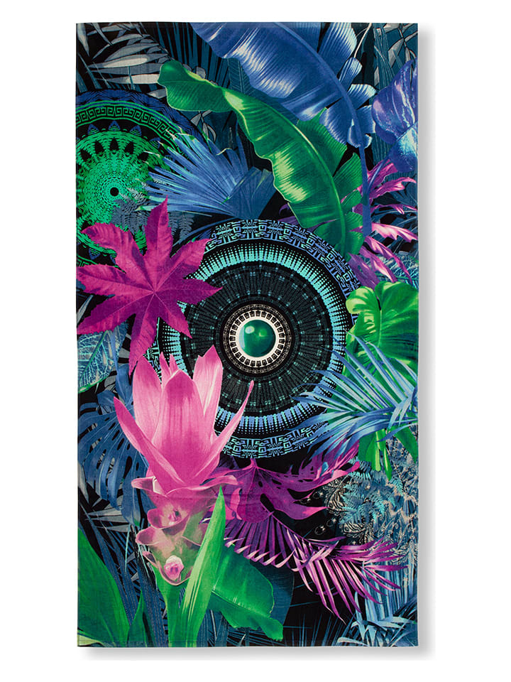 Hip Ręcznik plażowy "Zehra" w kolorze niebiesko-różowym rozmiar: 100x180 cm