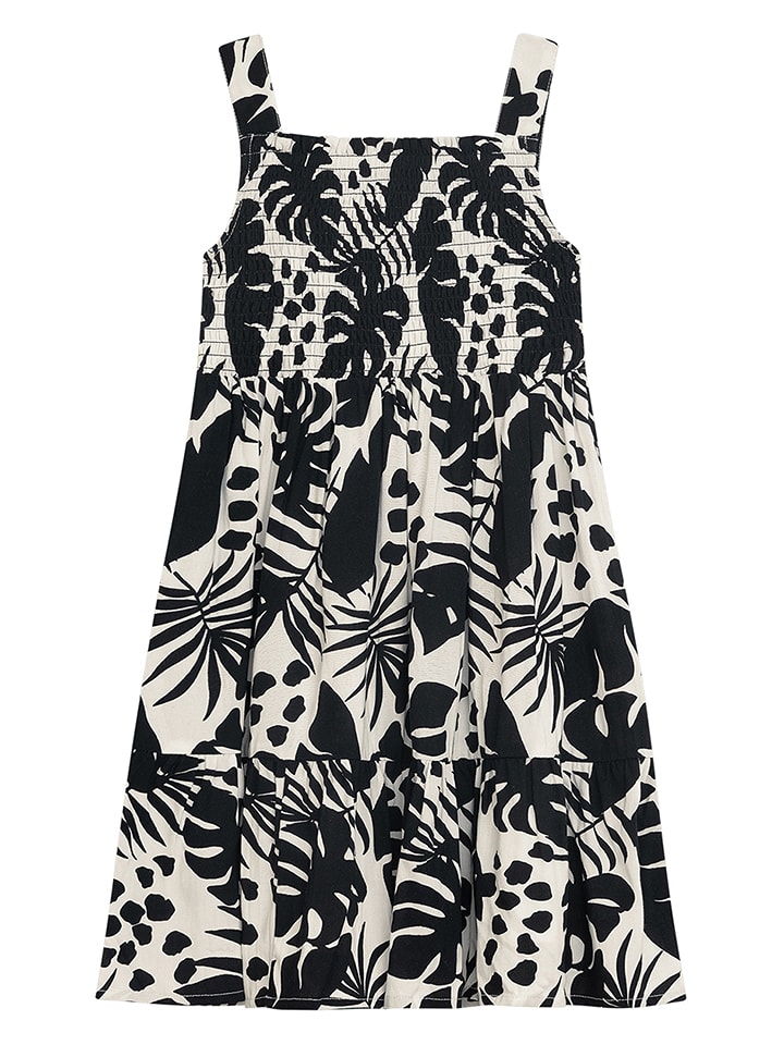 Danamade Sukienka "Dlora" w kolorze czarno-kremowym rozmiar: 140