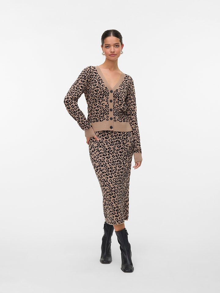 Vero Moda Kardigan w kolorze beżowym rozmiar: L