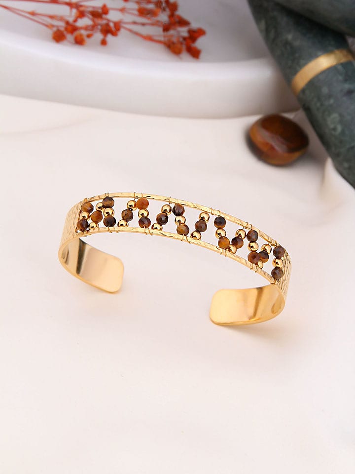 Charlize Pozłacana bransoletka z kryształami rozmiar: onesize