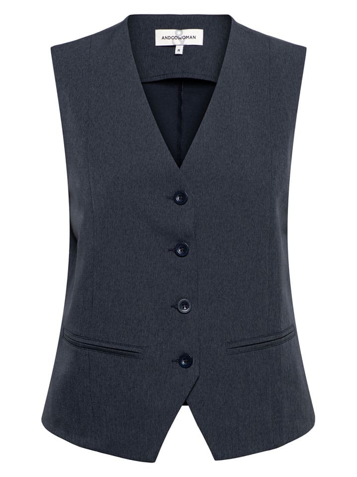 &Co Woman Kamizelka "Priya" w kolorze granatowym rozmiar: XS