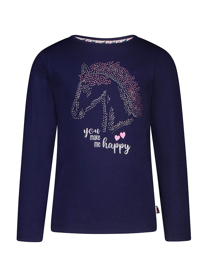 Salt and Pepper Koszulka "Glitter horse" w kolorze granatowym rozmiar: 116/122