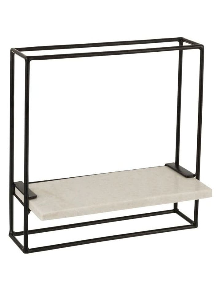 J Line Regał ścienny w kolorze czarno-beżowym - 35 x 35 x 15,5 cm rozmiar: onesize