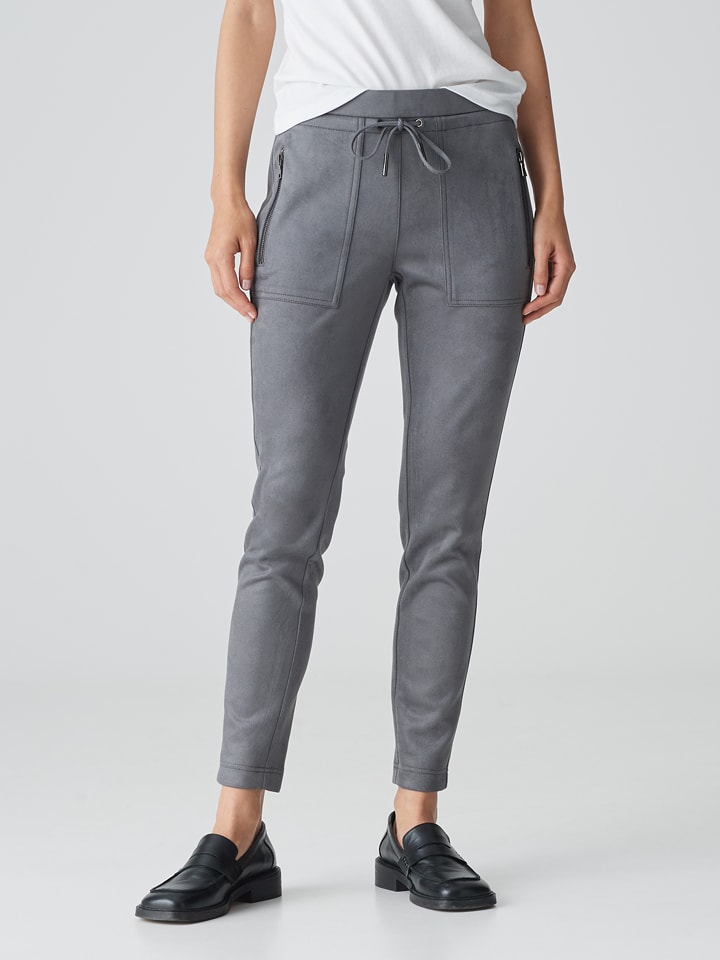 OPUS Spodnie w kolorze szarym rozmiar: 44