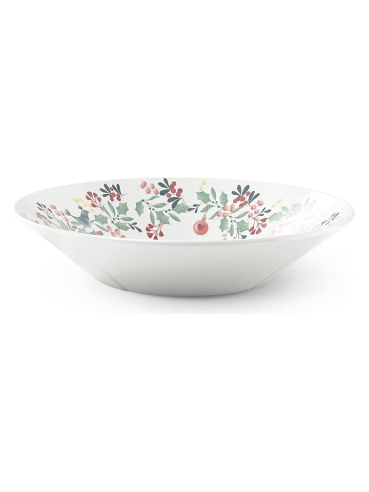 Rosendahl Talerz śniadaniowy "Cottage" w kolorze białym ze wzorem - Ø 19 cm rozmiar: onesize