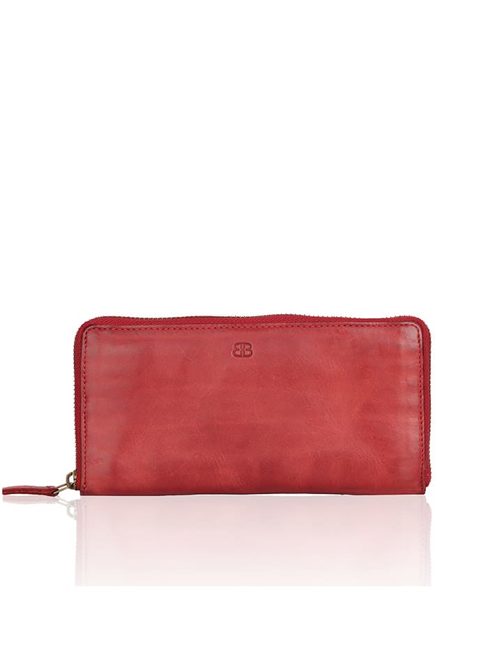 Bellicci Skórzany portfel "Chalice" w kolorze brązowym - 19 x 10 x 3 cm rozmiar: onesize