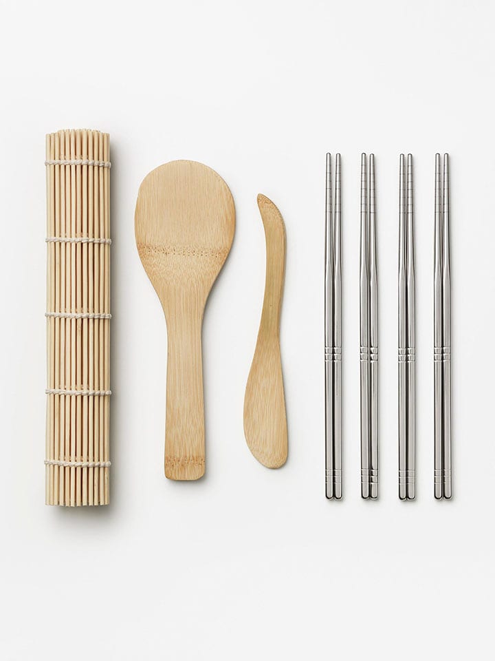 Printworks 11-częściowy zestaw "The Essentials" w kolorze srebrno-beżowym do sushi rozmiar: onesize