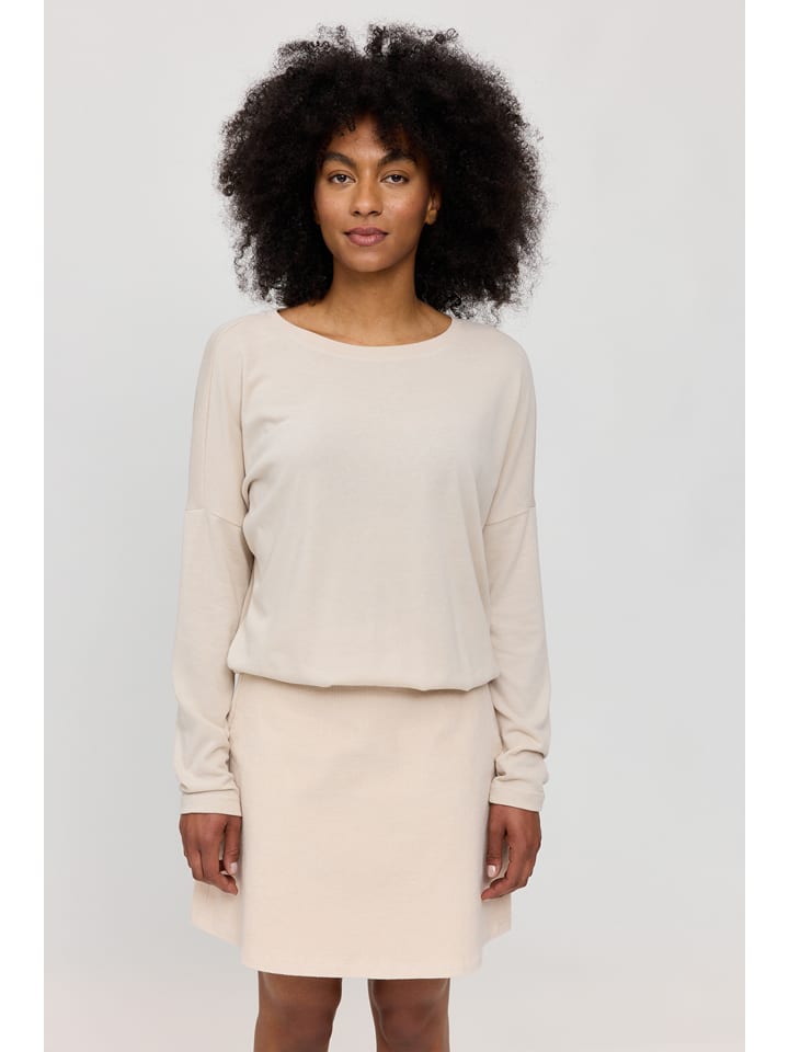 MAZINE Koszulka "Jersey Knit" w kolorze beżowym rozmiar: M