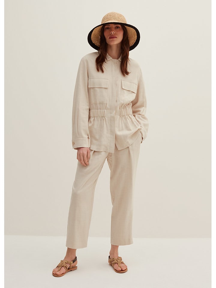 STEFANEL Kurtka koszulowa w kolorze beżowym rozmiar: 34