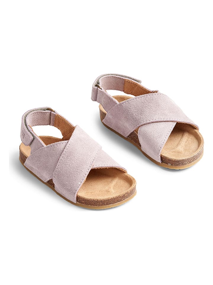 Wheat Skórzane sandały "Wan" w kolorze jasnoróżowym rozmiar: 29