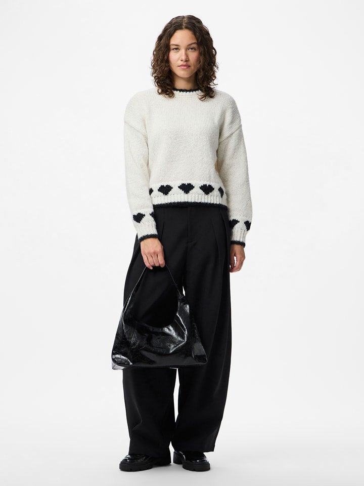 Pieces Sweter w kolorze kremowym rozmiar: XL