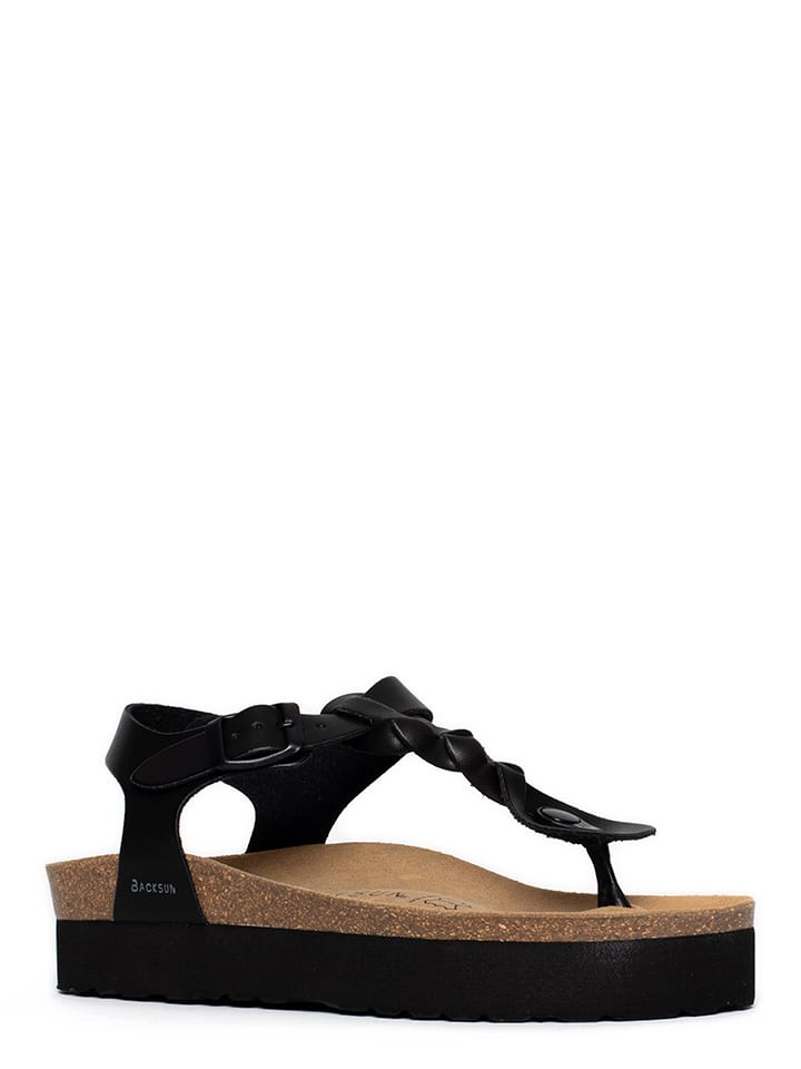 BACKSUN Japonki "Ancone" w kolorze czarnym rozmiar: 37