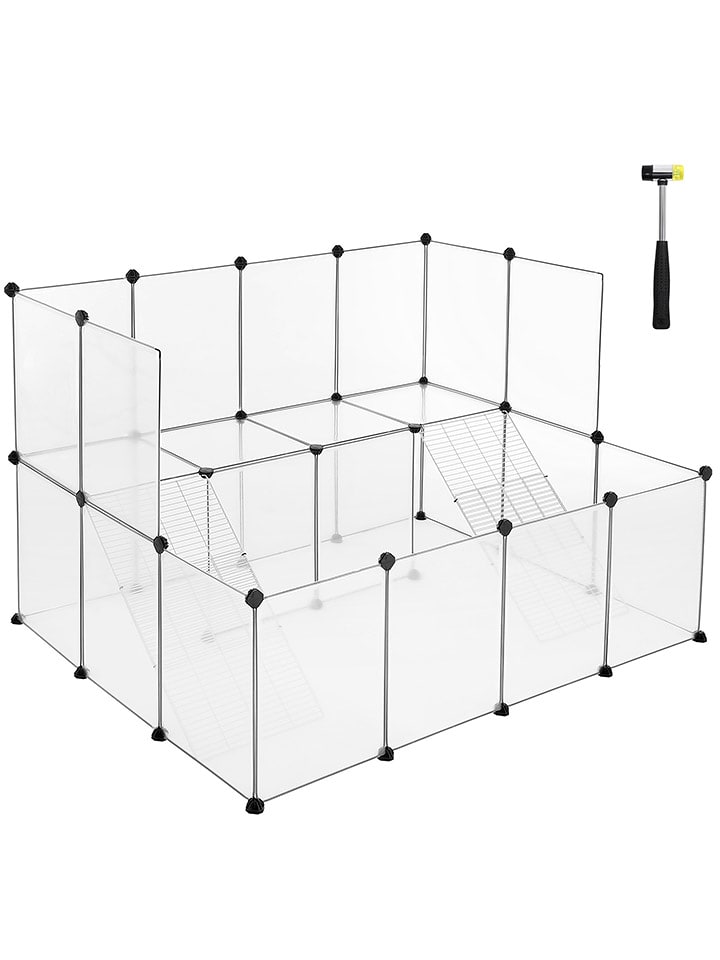 Songmics Klatka w kolorze czarnym dla zwierząt rozmiar: onesize