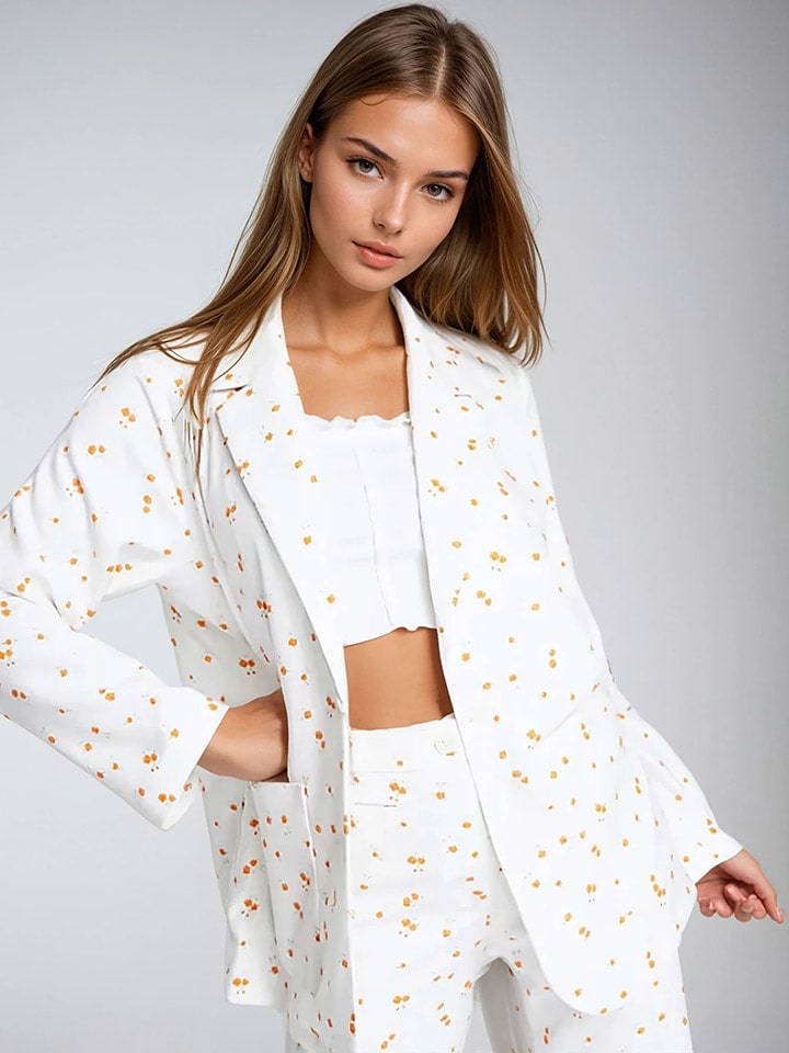 Monki Blezer w kolorze białym rozmiar: XS