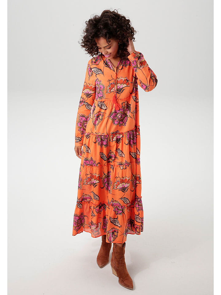 Aniston Sukienka w kolorze pomarańczowo-różowym rozmiar: 46