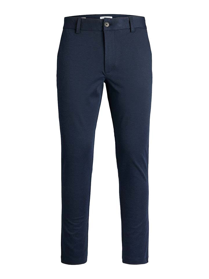 Jack & Jones Spodnie chino "Marco" w kolorze granatowym rozmiar: W33/L34
