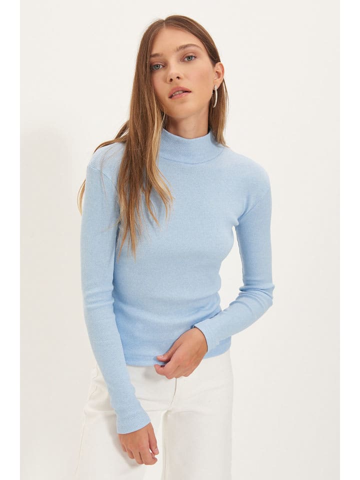 trendyol Koszulka w kolorze błękitnym rozmiar: XS