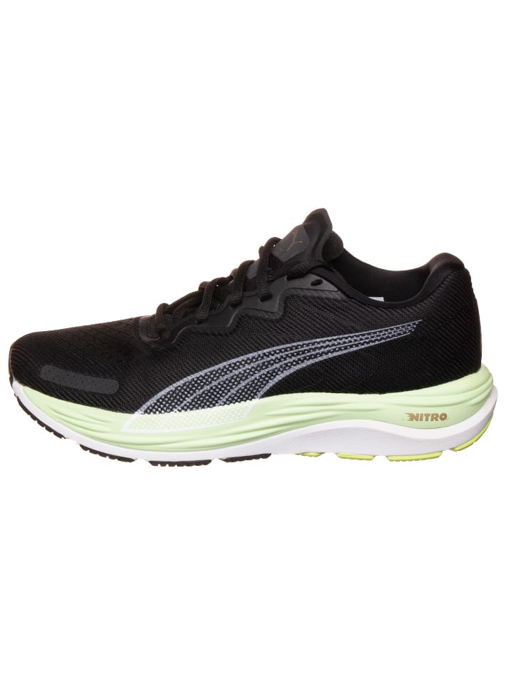 Puma Buty "Velocity Nitro 2 Run 75" w kolorze czarno-biało-żółtym do biegania rozmiar: 36