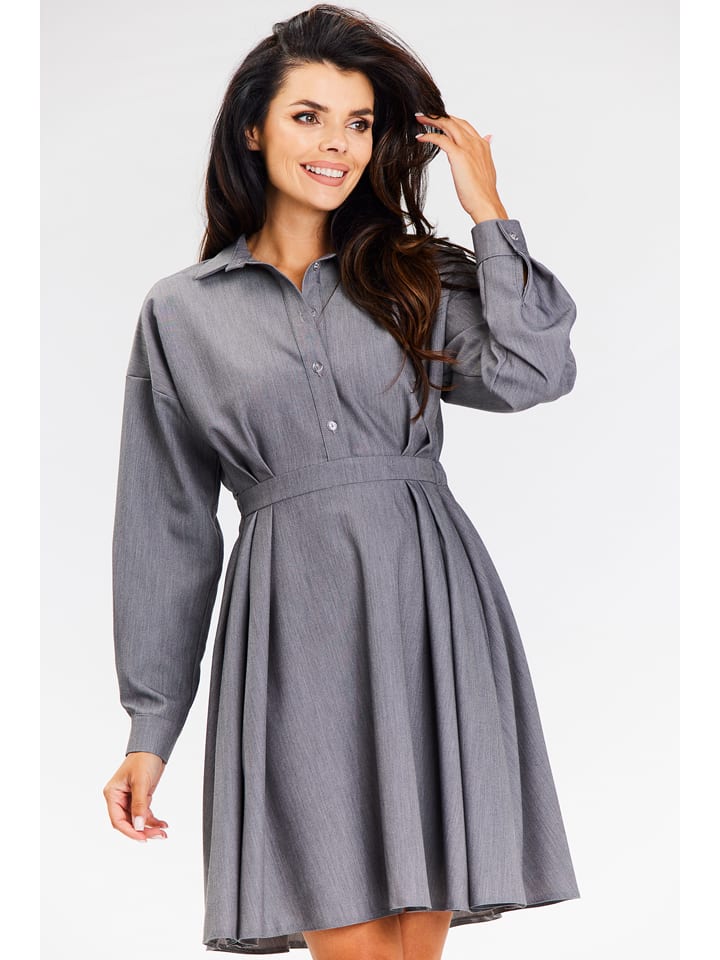 Awama Sukienka w kolorze szarym rozmiar: S