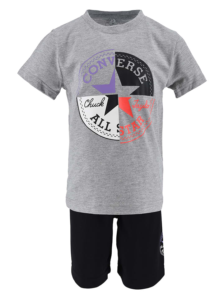 Converse 2-częściowy zestaw w kolorze szaro-czarnym rozmiar: 98/104